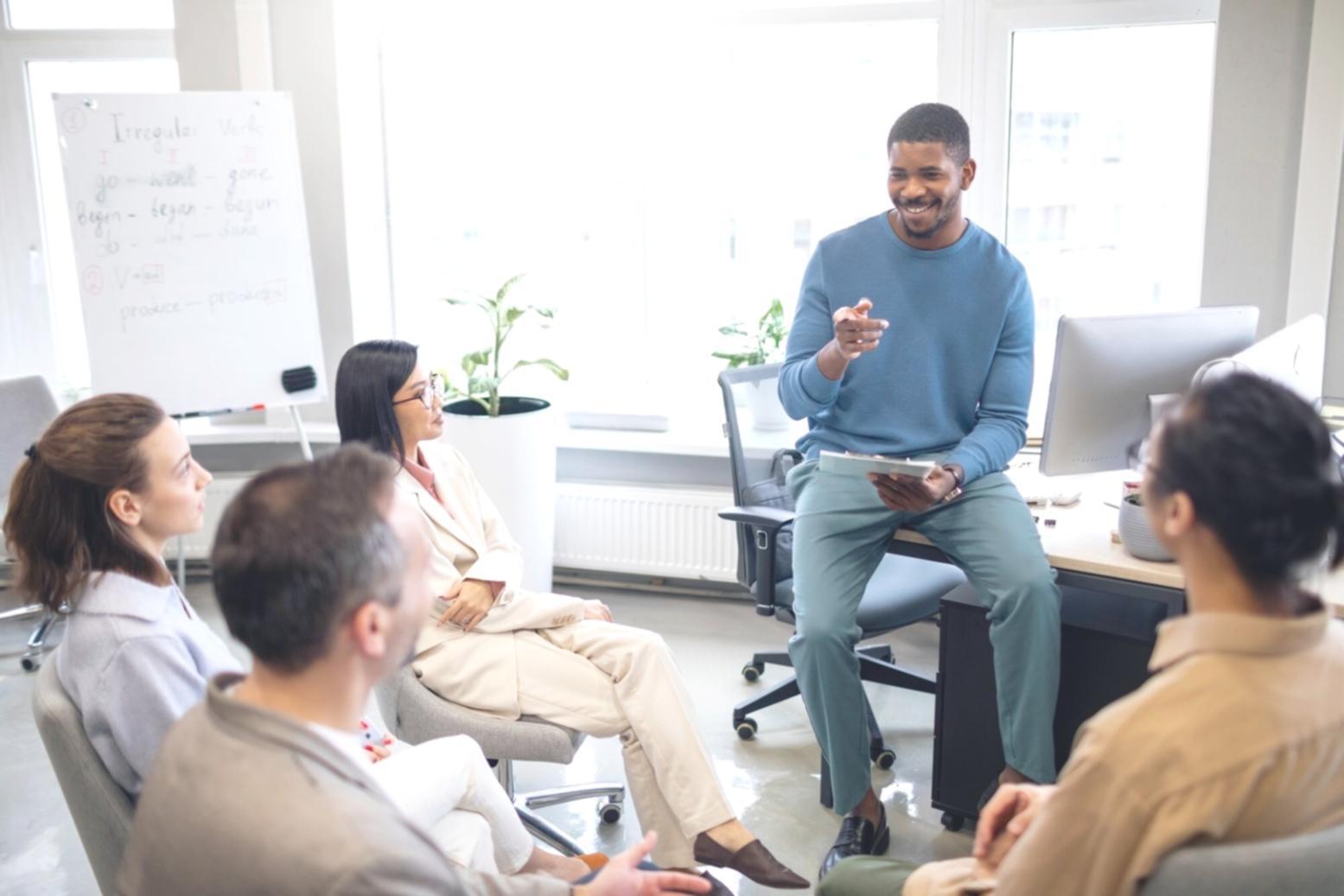 Investment strategy planning session with financial charts